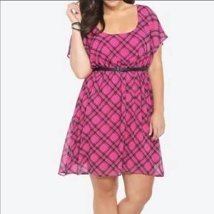 Torrid Pink Plaid dress